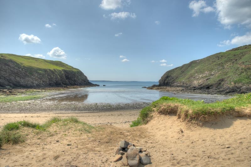 Overlooking Nolton Havens sandy beach